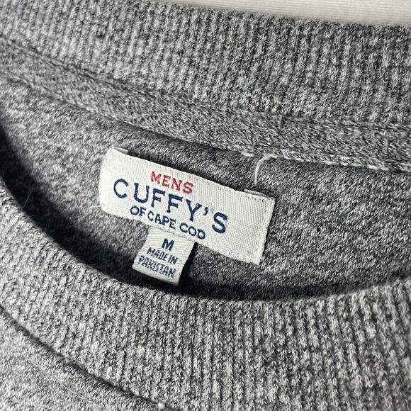 Cuffys Cape Cod Sweatshirt Mens M Embroidered Graphic Gray Beach Cozy Mass - Picture 4 of 12